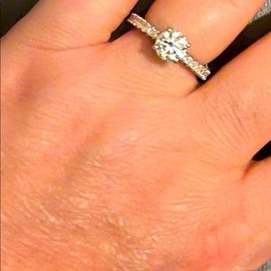 2 carat TW diamond ring. Diamond studs included. Cert and appraisal